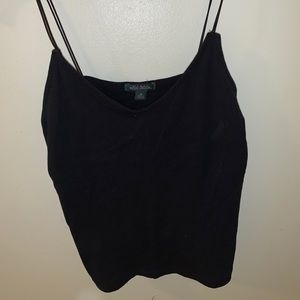 crop black tank